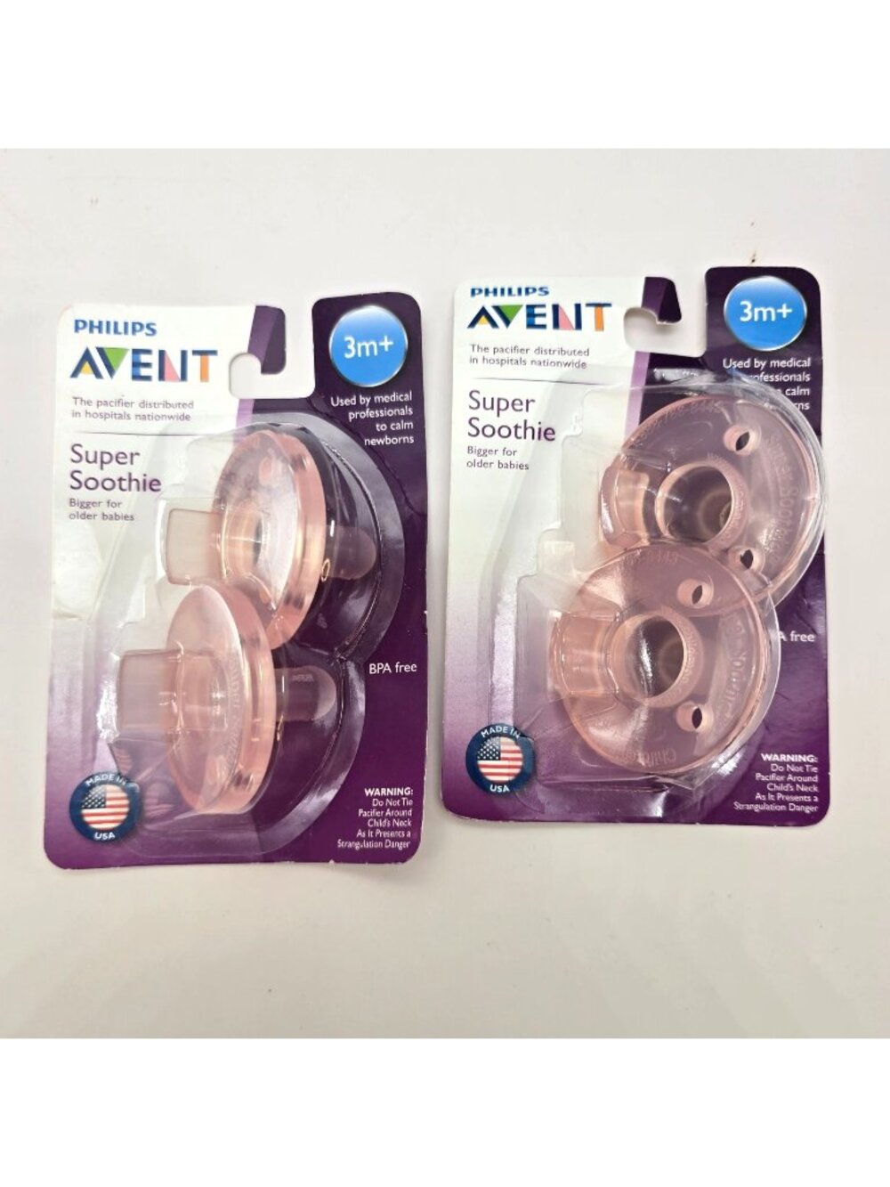 Philips Avent Super Soothie Pacifiers For Older Babies 3M+ BPA-Free JJ4436